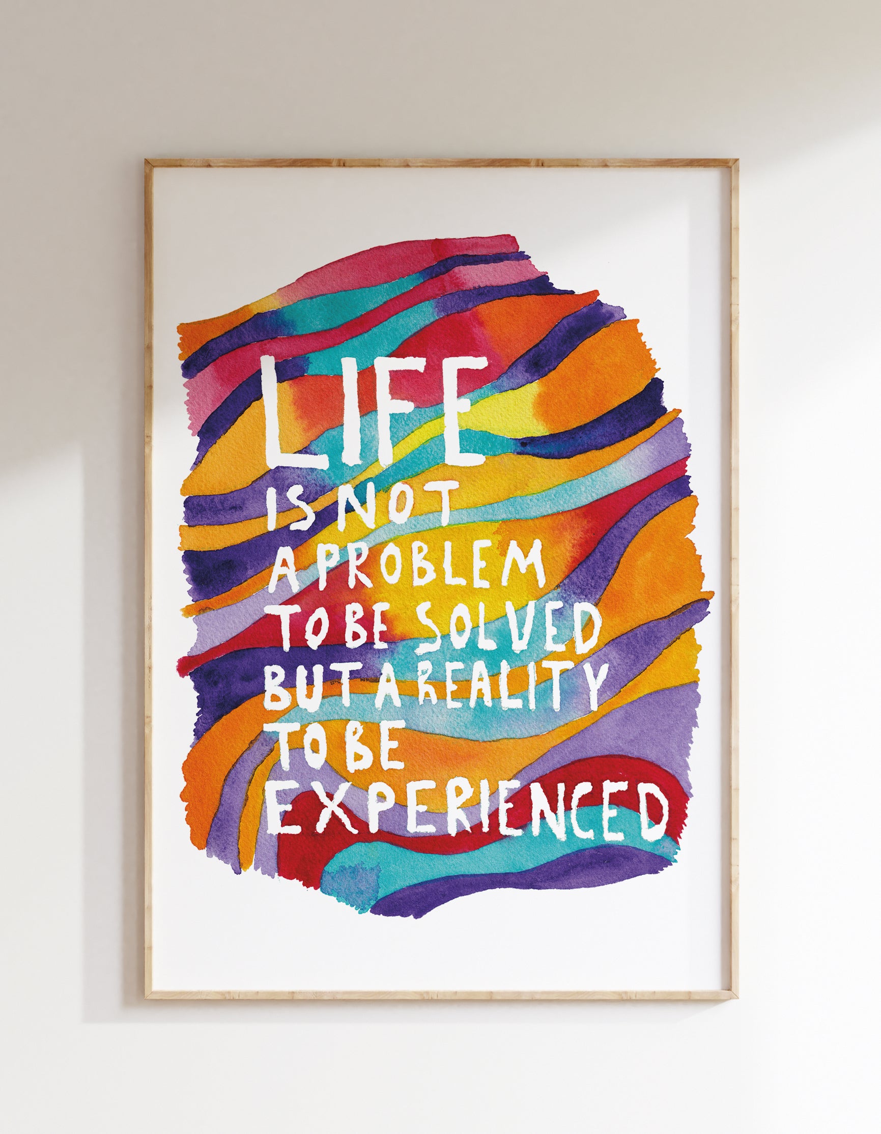 Life is not a problem to be solved