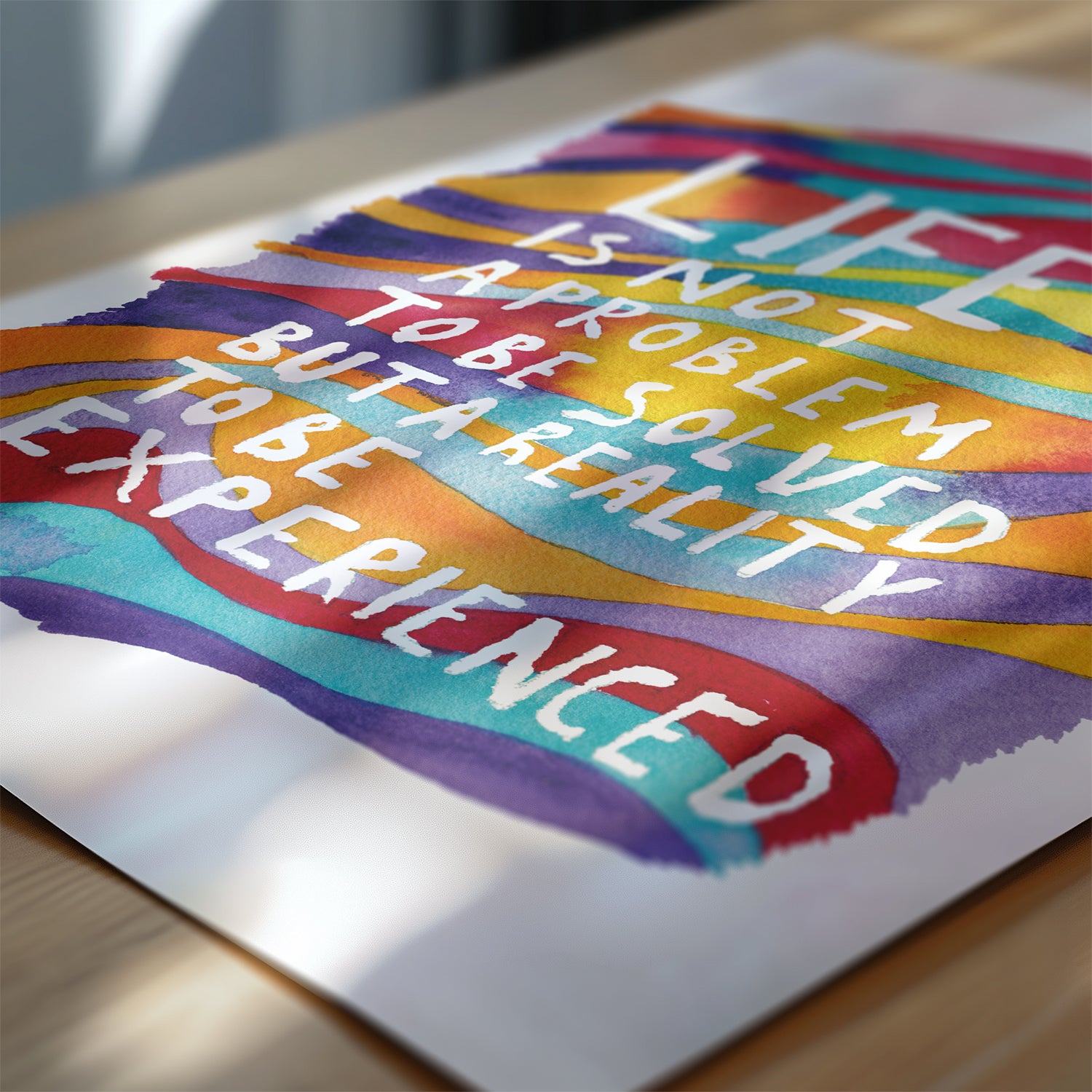 Life is not a problem to be solved